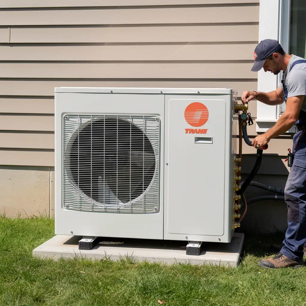 New Trane Ductless Mini-Split Air Conditioner Installation | Wadsworth, OH | Dee's Heating and Cooling